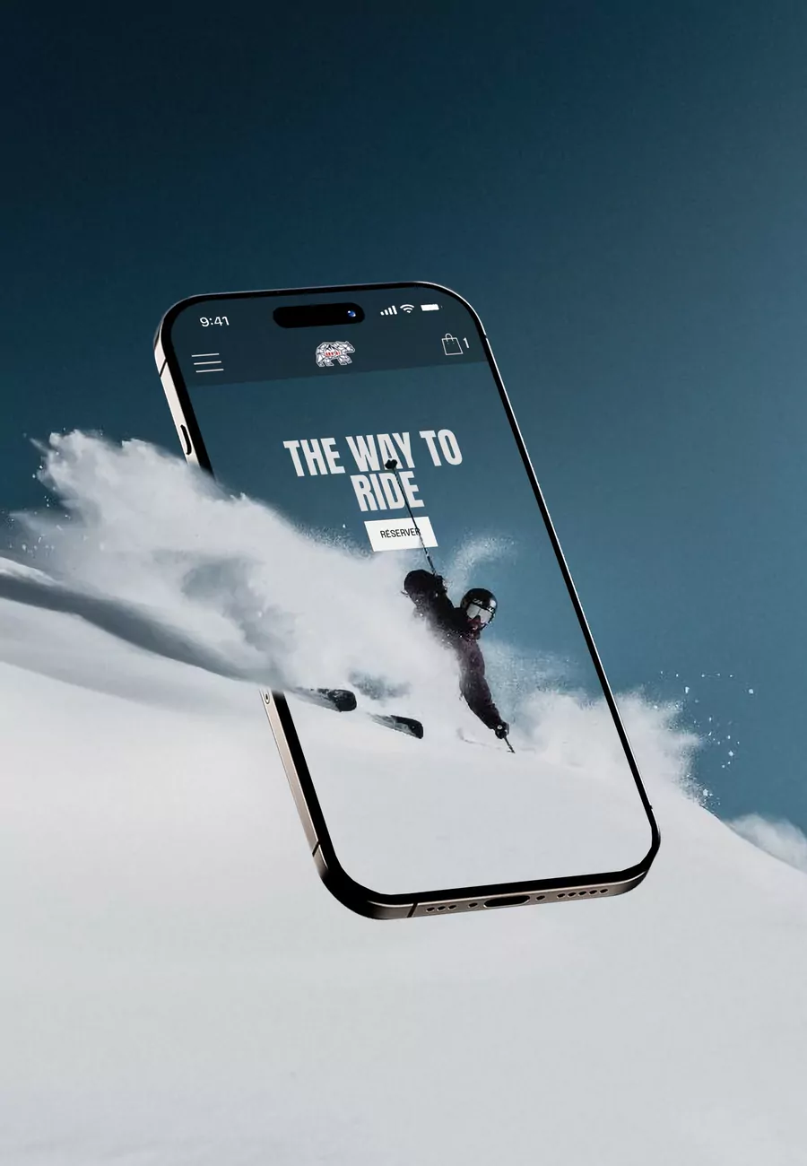 Le site ANNSKI sur un téléphone